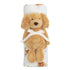 Mud Pie Golden Retriever Dog Baby Swaddle & Rattle Set