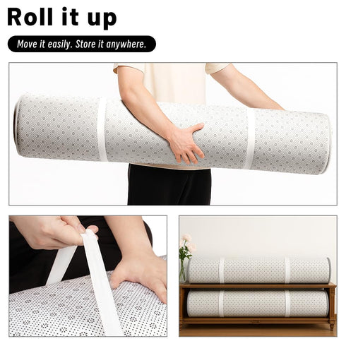 Lansber 50X 50 1.2" Thick Padded Baby Floor Play Mat Cushioned Velvet Surface Non Slip Bottom High Density Foam Safe