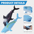 AiSiXin (2Pack) 8 Inch Shark Stress Balls Squishy Toys for Kids Adults, Shark Squishy Ball, Dough Ball, Animal Squeeze