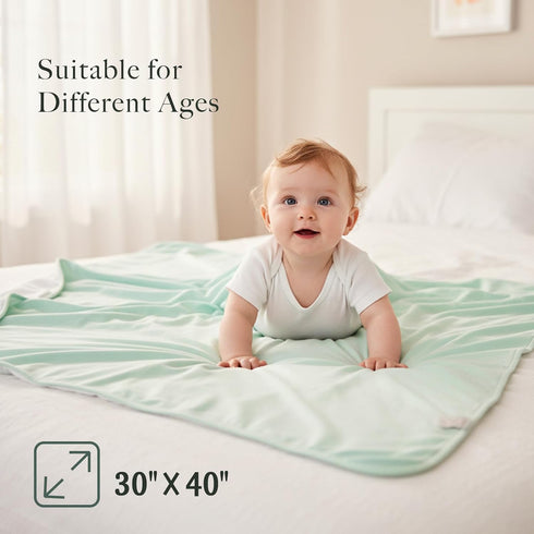 30"x40" Supersoft Baby Blankets for Girls Boys, Rayon Made from Bamboo Baby Quilt - Breathable & Hypoallergenic Blanket