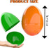 6 inch 6-Pack The Dreidel Company Jumbo Filable Easter Eggs Colorful Bright Plastic Easter Eggs, Stands Upright
