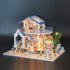 GuDoQi DIY Miniature Dollhouse Kit - 1:24 Scale Tiny House Kit with Music and Furniture, Great Gift for Birthday