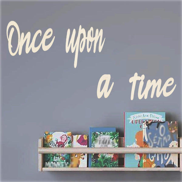 lvbeybc Wooden Wall Art Sign, Once Upon a Time Nursery Decor for family