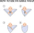 Set OMUKY Newborn Receiving Blanket Bow Headband and Beanie Baby Swaddle Receiving Blankets Baby Boy Girls Nursery