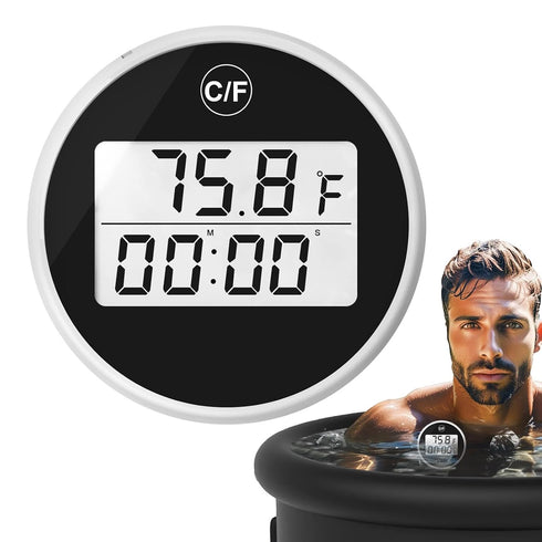 Generic Ice Bath Temperature Indicator, Water Temperature Indicator for Ice Bath - Multifunctional Bathroom Temperature