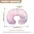 Hechitok Cozy Cherry Blossom Nursing Pillow Covers for Breastfeeding Pillow, Nursing Slipcover Breastfeeding Pillow