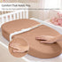 Baby Changing Pad, Waterproof Vegan Leather Wipeable Diaper Changing Pad with Safety Strap Non-Slip Changing Mat