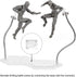 NovaViva 1/144 (4Pcs Action Figure Stand with Flexible Metal Arm,Action Figure Pose Display Holder Base,Flight Stands
