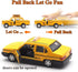 New York City Taxi Cab Toy, Yellow Cab Diecast Model with Pullback Action for Toddler Age 3+ (Pack of 2)