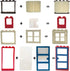 82 Piece Windows, Doors & Fences Building Block Toy Set - Compatible with Major Brands, Children Gifts