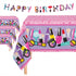 Oojami 3 Pack Spa Theme Table Cover 54" x 108" with 1 Happy Birthday Banner, Ideal for Spa Themed Birthday Party