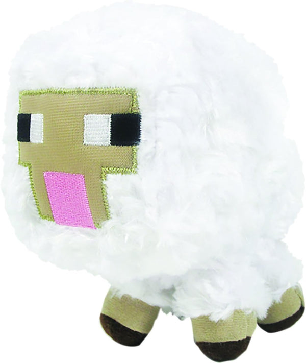 Minecraft Baby Sheep Plush Toy, Soft Yellow Stuffed Animal Figure, 5.5" Tall, Ages 12+ Months