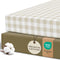 Pobibaby 2 Pack Crib Sheets for Boys, Premium Fitted Baby Boy Crib