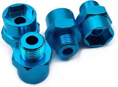 4Pcs Wheel Hex Hub Adapter Conversion Extension for 1/10 RC Car, Upgrade for 1/8 Tires/Off-Road/Big Foot Tire
