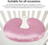 Nurnesy Soft Satin Pillowcase Washable Breathable Protect for Baby Hair and Skin, Nursing Pillow Cover for Feeding