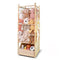 BENCHRY Stuffed Animal Storage with Tiny Toys Tray, Wood Stuffed Animal Zoo Storage