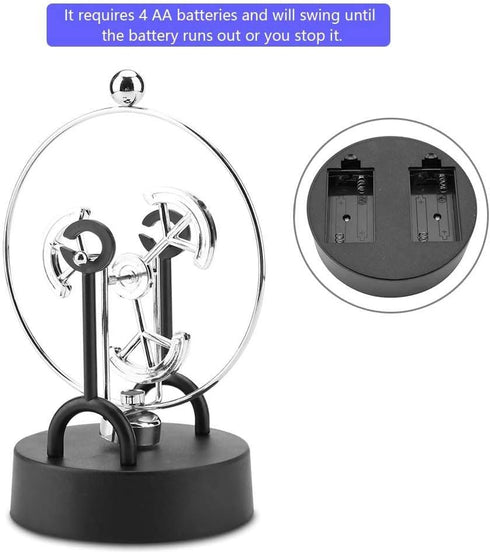 ZJchao Perpetual Motion Model Shake Wiggle Device, Electronic Perpetual Motion Desk Toy Decoration