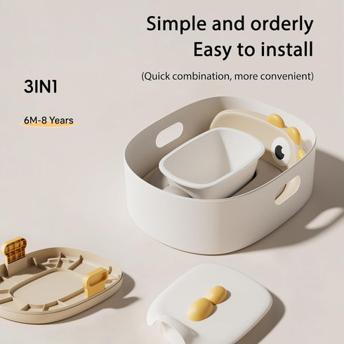 kindsgut 1-7, 3-in-1 Toddler Toilet Potty Chair for Toddlers Kids Potty Training Seat, Potty Chair for kids Portable