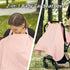 Summer Muslin Infant Car Seat Cover, Breathable Carseat Cover for Baby Girls, Multi-Purpose Breastfeeding Covers