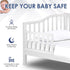 Salcod Toddler Crib Guardrail Compatible with Dream On Me Convertible Crib, Crib Rail for Prevent Toddler from Rolling