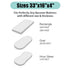 TILLYOU Baby Bassinet Sheets for Boys Girls, Fit Hourglass Oval Rectangle Mattress, 33”X16”, 2 Pack Grey Clouds
