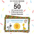 50 Pack Animal Theme Scratch Off Game, Elephant Giraffe Lion Monkey Cards for Birthday Party Activity