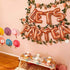 LaVenty 12 PCS LET'S PAR TEA Balloons, Tea Party Birthday Banner Decorations, Baby Shower First Birthday Decoration