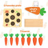 Montessori Toys for 1 Year Old, Carrots Harvest Wooden Baby Toys for 6-12 Months, Educational Shape Sorting