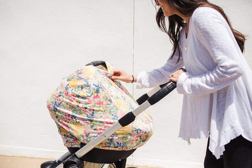 Lark Multi-Use Cover: Car Seat, Nursing & Stroller Cover - Stretchy Fabric, All-Season Use, Stylish Designs, Easy