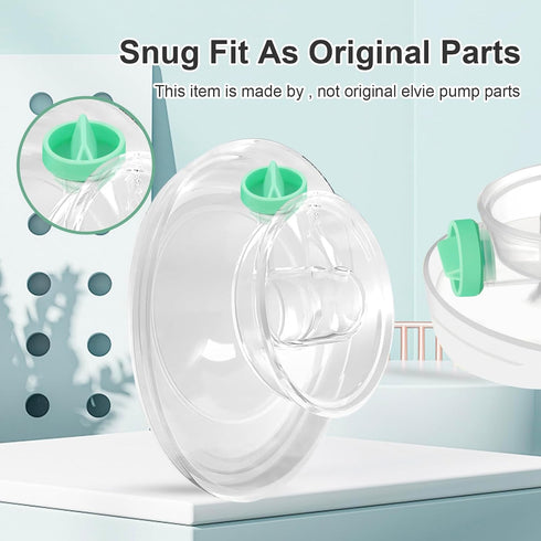 Generic 6PCS Duckbill Valves Compatible with Elvie Stride Pump, Food Grade Silicone Valves Replacement Parts, Not