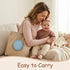 Smlpuame 4 Pack Set,2 2 Pacifier Holder Case Silicone Portable Pacifier Cover Pouch Bag for Diaper Bag Baby Carriage