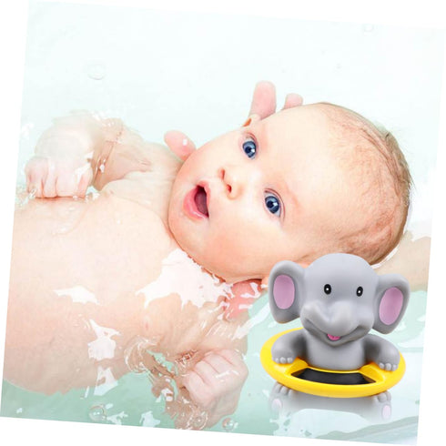LOORGVEL 1pc Swimming Cartoon Elephant Bath Thermometer for Boy Girl Multi-Purpose Floating Water Temperature Gauge