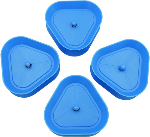 Yuanhe Triangle Shaped Playing Card Holders - Hands-Free Poker Game Card Holder Trays, Set of 4.