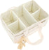 Kandishiex US Baby Diaper Caddy with Removable Dividers Portable Diaper Caddy Organizer Practical Diaper Organizer