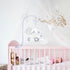 SAGOOITS 24 inch Baby Crib Mobile Bed Bell Holder Arm Bracket, with Music Box, The Foundation can be Adjusted Width-DIY