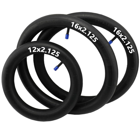 16'' x2.15 x2 Back and 12.5'' x2.15 x1 Front Premium Explosion Proof Tire Tube Set for BOB Revolution Strollers