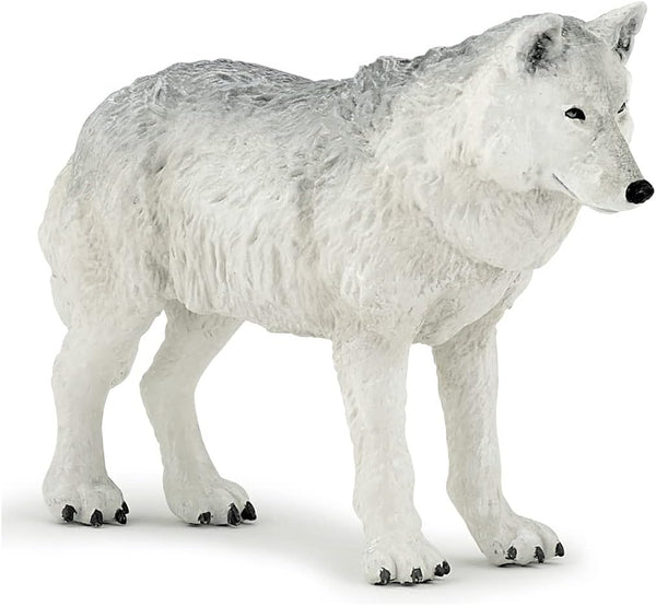 Papo Hand-Painted Figurine - Wild Animal Kingdom - Polar Wolf -50195 - Collectible for Children from 3 Years Old