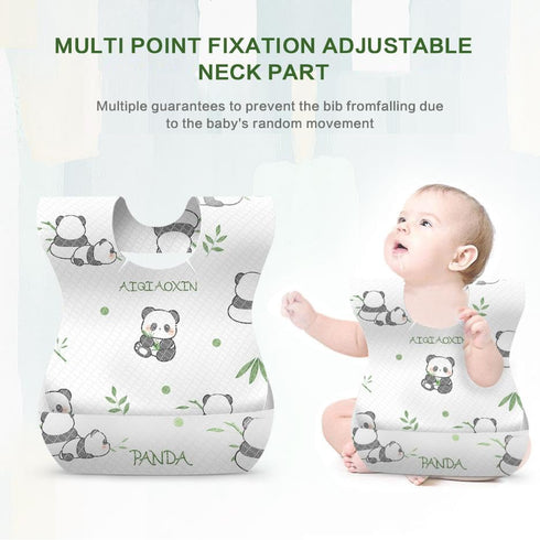 30/60Pcs Individually Packaged Baby Disposable Bibs, Soft, Leak Proof, Suitable for Traveling