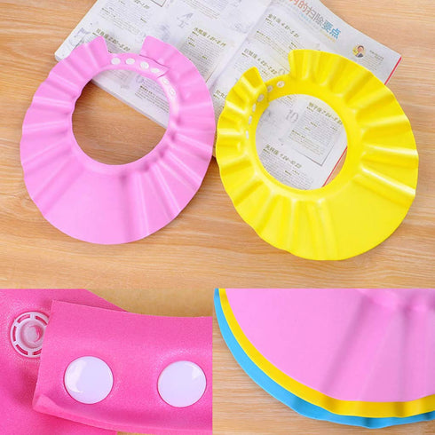 Kcjhagbd Children Baby Kids Waterproof Bathing Cap Shampoo Shower Protect Hat Soft Adjust Shower Hat