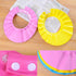 Kcjhagbd Children Baby Kids Waterproof Bathing Cap Shampoo Shower Protect Hat Soft Adjust Shower Hat