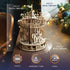 UGEARS Carousel Wooden Mechanical 3D Model, Self-Assembling Craft DIY Kit for Adults and Teens