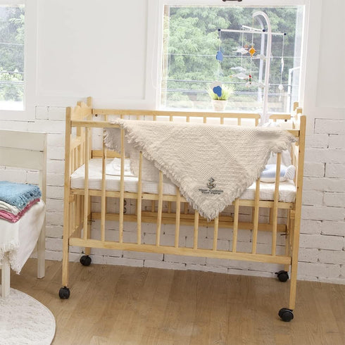 Fastasticdeals Custom Embroidery Nursery Bedding Baby Blankets for Boys & Girls Anchor A Cotton