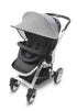 Manito Sun Shade for Strollers and Car Seats - Scandi Mosaic Black, UPF 50+