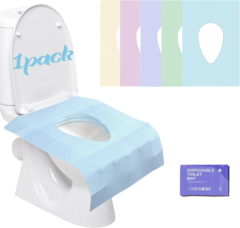 YOUSHIGUANG Toilet Seat Covers Disposable,Faster use-Sticker Free XL Waterproof Toilet Seat Cover for