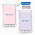 Fitted Pack and Play Sheets for Girl, 2 Pack Ultra Soft Microfiber Mini Crib Sheets in Purple and Pink