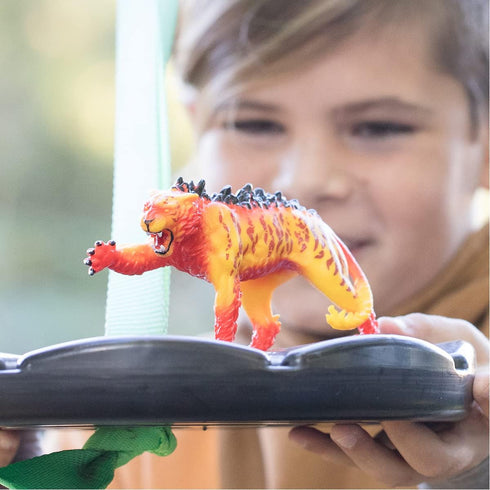 Schleich Eldrador Creatures, Lava Monster Mythical Creatures Toys for Kids, Lava Tiger Action Figure, Ages 7+