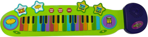 3+ Playset 32 MUKIKIM Jr Piano and Drum Duo - Portable Flexible Piano & Drum Pad Toy for Ages Kids. Educational