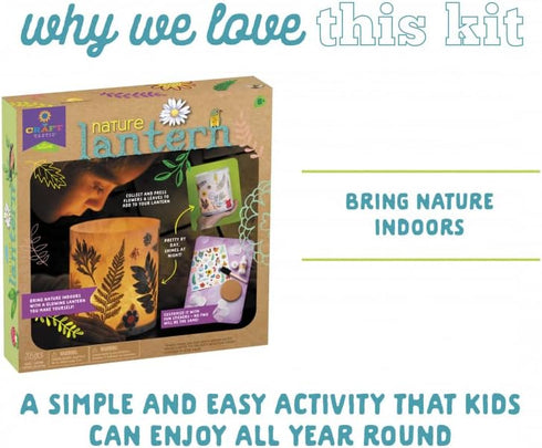 8+ Craft-Tastic Nature Lantern - Nature DIY Craft Kit - Outdoor Crafting Fun - Bring Nature Inside - Comes