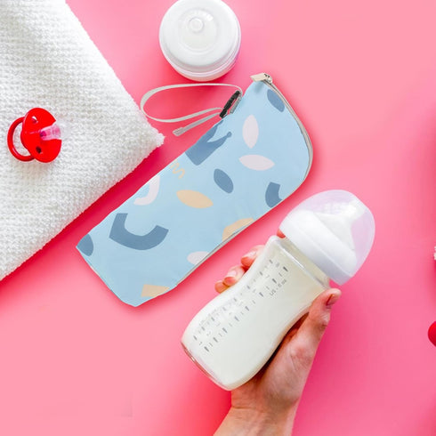 TOYANDONA Insulated Bottle Bag Large Capacity Breastmilk Cooler Tote Travel Milk Storage Bag Portable Bottle Sleeve
