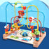 Alasum Toddler Car Toys, Bead Maze Toy, Funny Round Wooden Roller Coaster for Kids